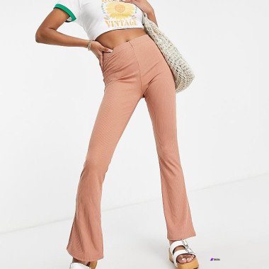 TopShop Womens Brown Petite Trouser ANF3205