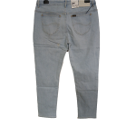 Lee 401 Womens Blue Mid Rise Regular Jeans 