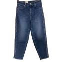 Lee 411 Womens Blue Comfort Tapered High-Rise Jeans 