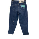Lee 411 Womens Blue Comfort Tapered High-Rise Jeans Lee 411 Womens Blue Comfort Tapered High-Rise Jeans
