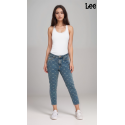Lee 411 Womens Blue High Rise Comfort Tapered Jeans  