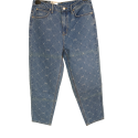 Lee 411 Womens Blue High Rise Comfort Tapered Jeans  