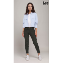 Lee Womens Black 411 Comfort Tapered Boyfriend Jeans 