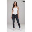 Lee Womens Blue 400 Skinny Narrow Mid-Rise Jeans 