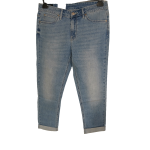 Lee Womens Blue 401 Regular Tapered Mid-Rise Jeans Lee Womens Blue 401 Regular Tapered Mid-Rise Jeans