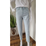 Lee Womens Blue High-Rise Regular Tapered Mom Jeans 