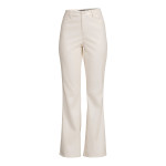 Dollhouse Womens Off White Leather High Rise Flare Pants Dollhouse Womens Off White Leather High Rise Flare Pants