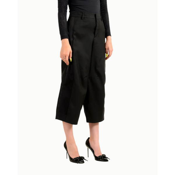 Dsquared2 Womens Black Wide Pants S73KA0373 FA331 Dsquared2 Womens Black Wide Pants S73KA0373 FA331