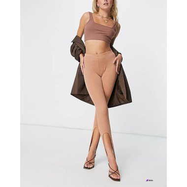Fashionkilla Womens Brown Legging AMF749