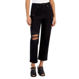 Gogo Jeans Womens  Black Straight Jeans  