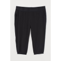 H&M  Womens Black Cropped Sports Pants 0765734002