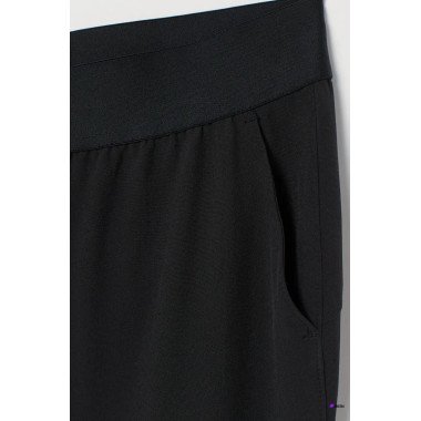 H&M  Womens Black Cropped Sports Pants 0765734002