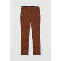H&M  Womens Brown/Leopard print Ankle-length Trousers 0783346021