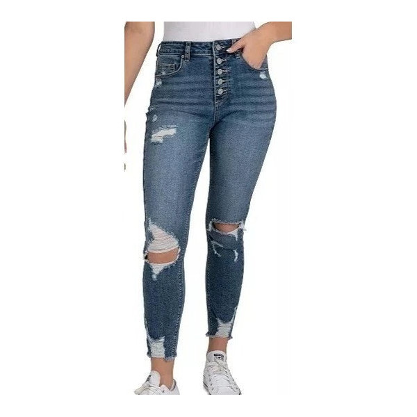Indigo Rein Womens Navy Blue High Rise Jeans Indigo Rein Womens Navy Blue High Rise Jeans