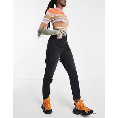 Collusion Womens Black Jeans ANF470