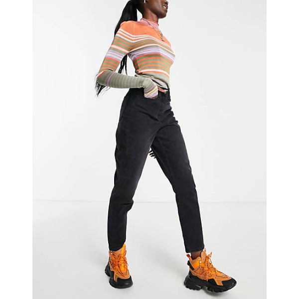 Collusion Womens Black Jeans ANF470 Collusion Womens Black Jeans ANF470