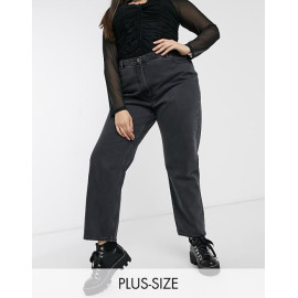 Collusion Womens Black Mom Jeans ANF2348