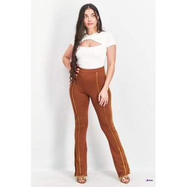Collusion Womens Brown Flare Pants ANF2307