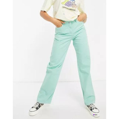 Collusion Womens Mint Green Jeans ANF1523