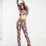Collusion Womens Multicolor Trouser ANF551 (AN)