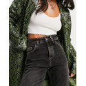 Collusion Womens Washed Black Jeans ANF502