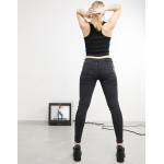 Collusion Womens Washed Black Skinny Jeans ANF448 Collusion Womens Washed Black Skinny Jeans ANF448