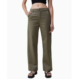 Cotton On Juniors Khaki Wide Leg Pant   