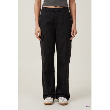Cotton On Womens Black Cargo Pants 