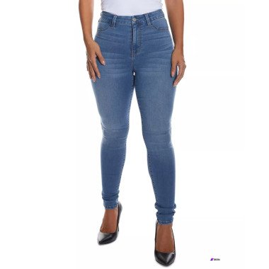Dollhouse Womens Dark Blue Curvy Skinny Jeans 