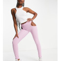 ASYOU Womens lilac Ribbed Trouser ANF2410