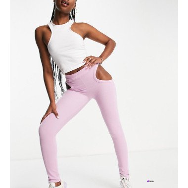 ASYOU Womens lilac Ribbed Trouser ANF2410