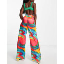 Asyou Womens Multicolor Trouser ANF3109
