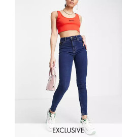 ASYOU Womens Navy Blue Skinny Jeans ANF1450
