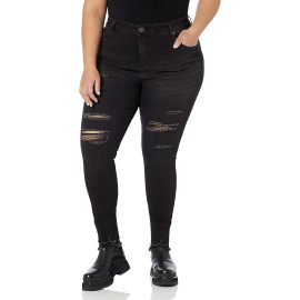 Avenue Womens Black Jeans AMZ258