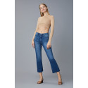 Bridget Boot Womens Instasculpt in Mid-Raw Jeans  