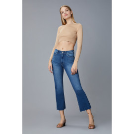 Bridget Boot Womens Instasculpt in Mid-Raw Jeans  