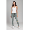 Celebrity Pink Womens Blue Mid-Rise Ankle Skinny Jeans 