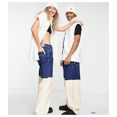 Collusion  Womens Multicolor Straight  Jeans ANF2332