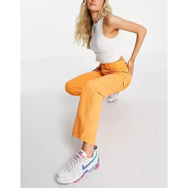 Asos Design Womens Orange Jeans ANF1443 Asos Design Womens Orange Jeans ANF1443