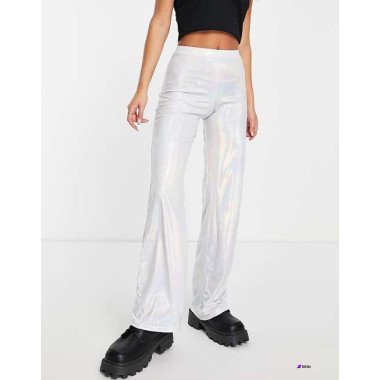 Asos Design Womens Silver Dad Trouser ANF2404