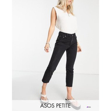 Asos Design Womens Washed Black Jeans ANF2915