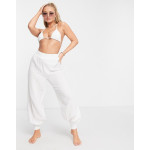 Asos Design Womens White Beach Trouser ANF2353