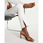 Asos Design Womens White Sassy Cigarette Split Front Pants ANF2397