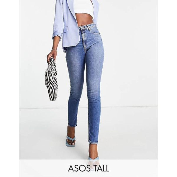 Asos Design Womens Blue Jeans ANF409 Asos Design Womens Blue Jeans ANF409
