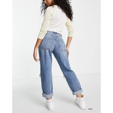 Asos Design Womens Blue Jeans ANF419  (MAG)
