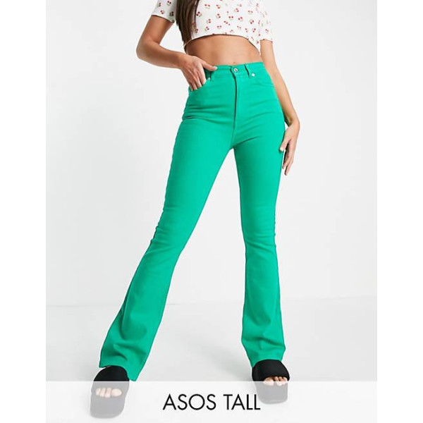 ASOS Design Womens Green Jeans ANF465  shr