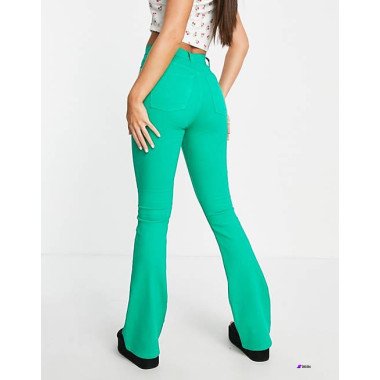 ASOS Design Womens Green Jeans ANF465  shr