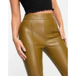 Asos Design Womens Khaki Leather Legging ANF1434 Asos Design Womens Khaki Leather Legging ANF1434