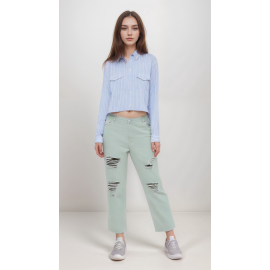 ASOS Design Womens Mint Green Jeans 101300910 AMF78