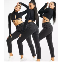 Asos Design Womens Black Jeans ANF473